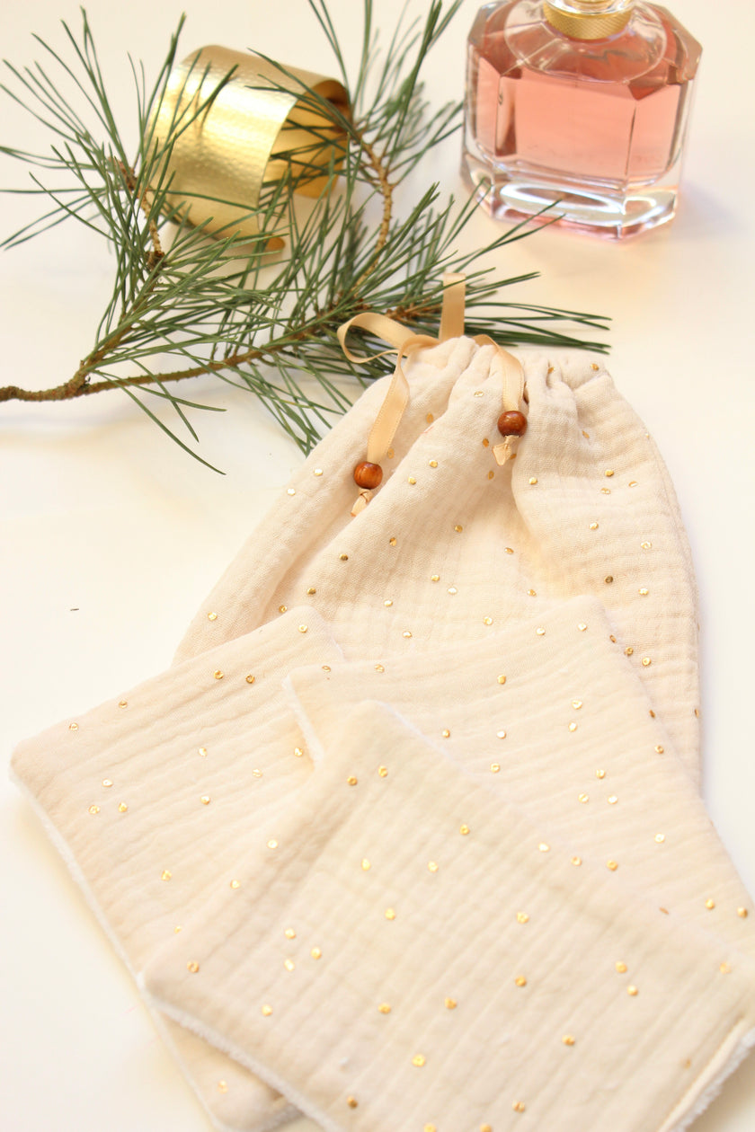 Lot de 7 lingettes visage lavables