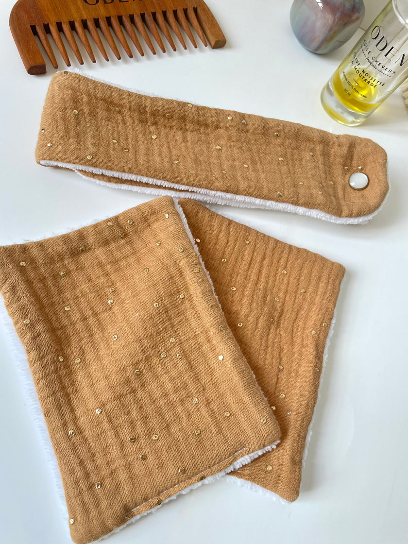 Bandeau de soin beauté camel