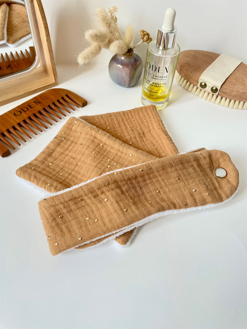 Bandeau de soin beauté camel