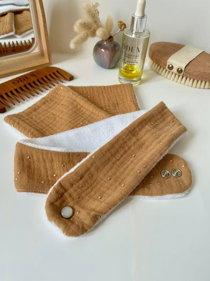 Bandeau de soin beauté camel