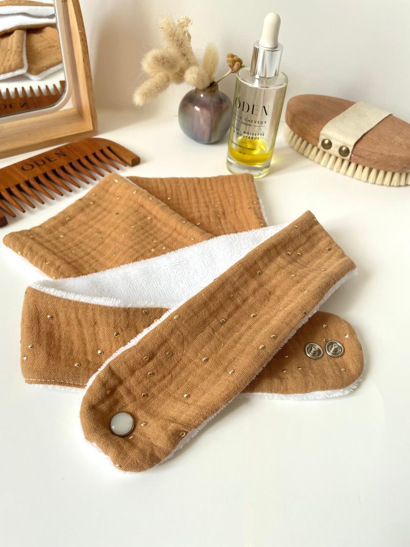 Bandeau de soin beauté camel