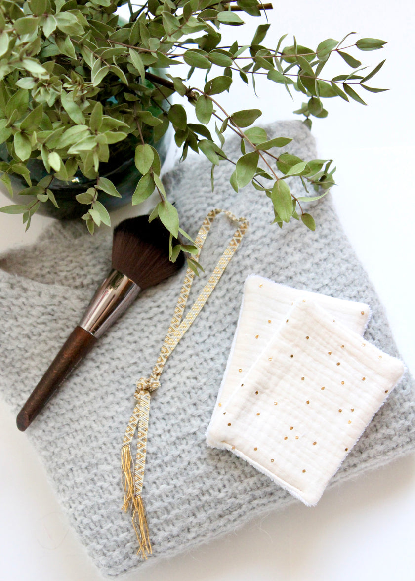 Lot de 7 lingettes visage lavables