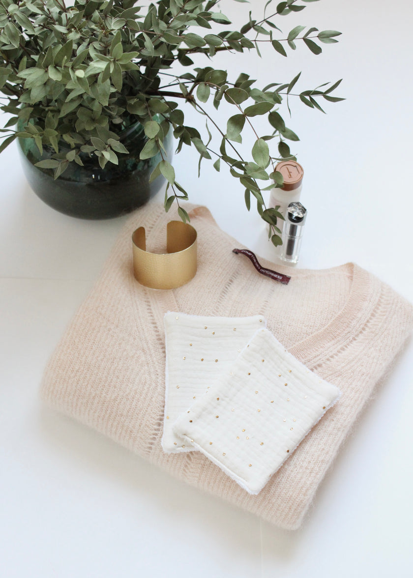 Lot de 7 lingettes visage lavables