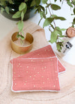 Semainier de lingettes démaquillantes terracotta