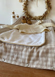 Protection matelas à langer Vichy beige