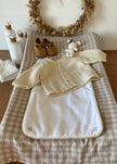 Protection matelas à langer Vichy beige