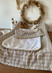 Protection matelas à langer Vichy beige