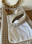 Protection matelas à langer Vichy beige