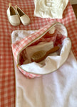 Trousse de toilette Vichy rose