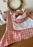 Trousse de toilette Vichy rose
