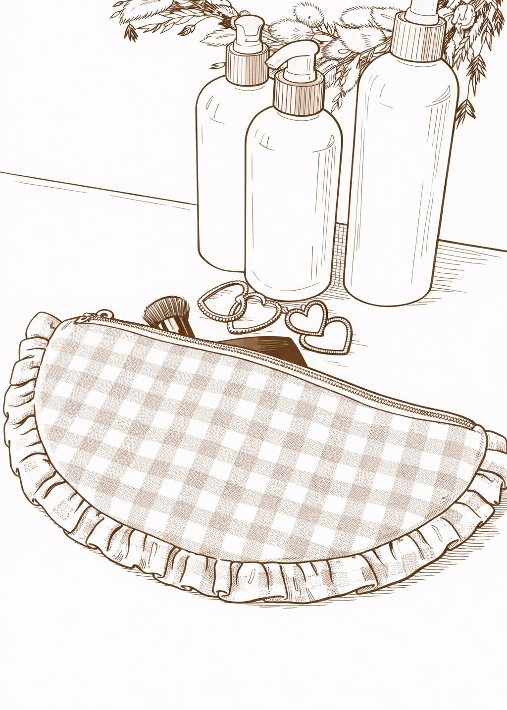 Pochette à froufrou à personnaliser