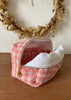 Trousse de toilette carreaux vichy rouge pour femme