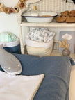 housse de matelas à langer gaze de coton broderie anglaise 
