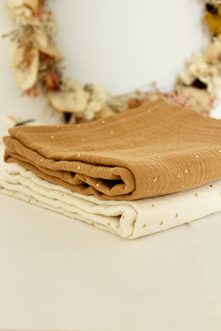 langes pour bébé en gaze de coton matières naturelles 