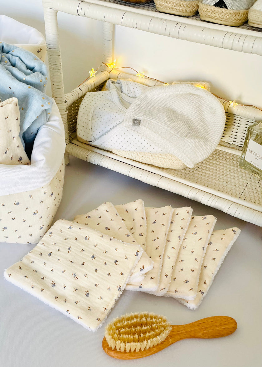 7 lingettes lavables bébé Louis