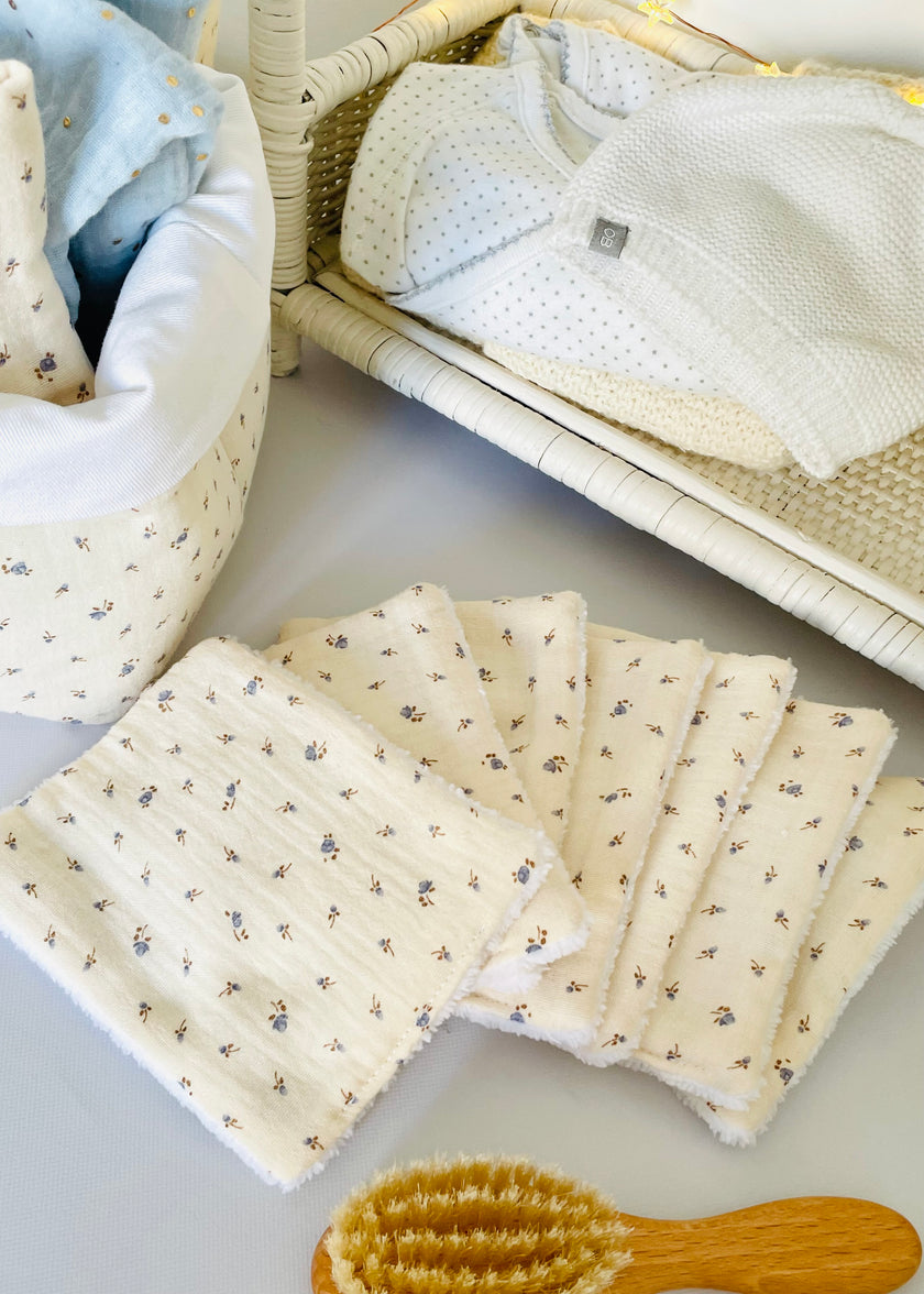 7 lingettes lavables bébé Louis