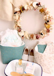 Panier rangement bébé eucalyptus