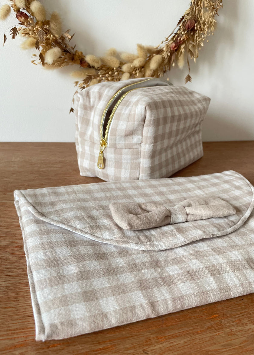 Pochette à couches vichy