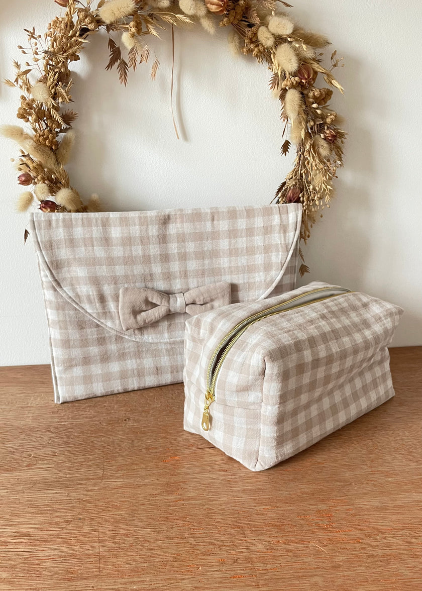 Pochette à couches vichy