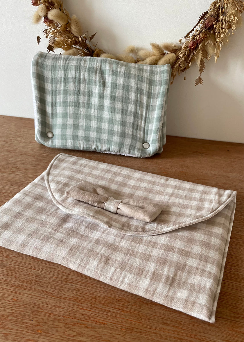 Pochette à couches vichy